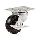 4 each: Shepherd Medium Duty Rubber Wheel Industrial Caster (9509)