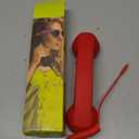 Retro Phone Handset for iPhone & Android, Cell Phone Receiver with Microphone & Speaker,Retro Phone Handset,Comfortable Retro Telephone Style Landline Handle Receiver Cell Mobile Phones (Red)