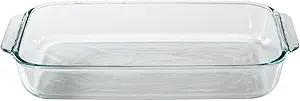 Pyrex Basics 3 Quart Glass Oblong Baking Dish, Clear 8.9 Inch X 13.2 Inch - 3 Qt