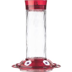 More Birds Bird Health Diamond Hummingbird Feeder, 30oz, Red