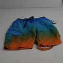 Kanu Surf Bellaire Men's Swim Trunks Quick-Dry Swim Shorts Men, 9" Inseam (Regular & Extended Sizes) (Large, Mirage Navy/Orange)