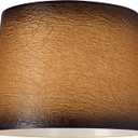 Distressed Faux Paper Large Lamp Shade (Pre-Assembled) 13" Top x 15" Bottom x 11" Slant (Spider) Replacement with Harp - Springcrest