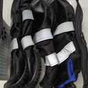 Hipaw Waterproof Dog Boots for Winter Snow Rain,Non-Slip Dog Shoes for Medium to Large Dogs,Extended Cuff Paw Protectors for Outdoor Walking Hiking (M (Insole wide 2.4") for 44~72lb)