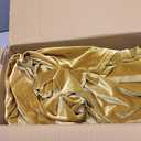 Velvet Infinity Dress with Bandeau, Convertible Bridesmaid Dresses, Multiway Wrap Maxi Long Formal Wedding Guest Dress (One Size, Gold)