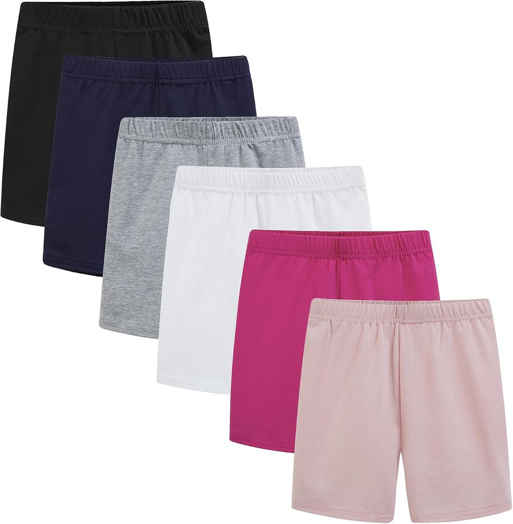 Girls' Basic Cartwheel Short Cycling Bike Shorts for Girls Dance Shorts (Gray)