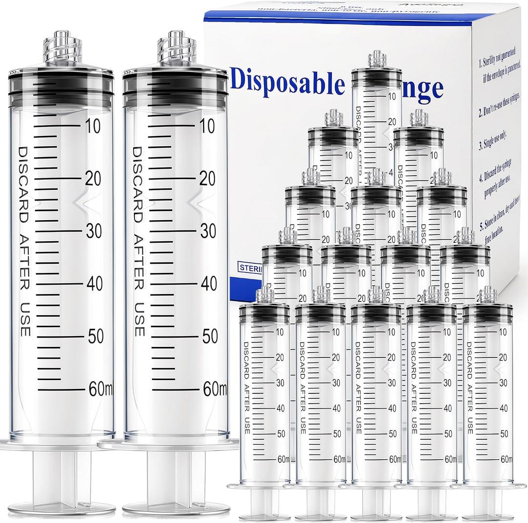 25 Pack 60ml Precision Measuring Tools, Individually Wrapped