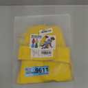 Dog Raincoat Reversible, Single Side Slicker Poncho Adjustable Waterproof Dog Rain Jacket with Leash Hole/Reflective Stripe Hooded Snowproof Windproof Clothes for Small to 3X-Large Dogs, M (Yellow)