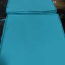 IPYNBAP Outdoor Chair Cushions Set of 4 -Waterproof Outdoor Seat Cushions for Patio Furniture, Patio Chair Cushion with Handle and Ties, Out Door Chair Pads,19x19x3-Square, Teal