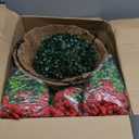 Hananona 24 Pcs Artficial Outdoor Flowers with Hanging Baskets, 2 Pack Hanging Planter with Red Outdoor Spring Flowers for Christmas Porch Home Patio Yard Decor (2, Red)