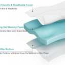EDILLY 3 Inch Cooling Gel Memory Foam Mattress Topper Twin Size,with Removable & Washable Bamboo Cover,Soft Breathable Mattress Pad,Bed Topper for Back Pain Relief (38x75)