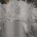 JONIYEAR Extra 2.8" Long Hair Fluffy Faux Fur Throw Blanket 50" x 60", Luxury Soft Decorative Fuzzy Furry Blankets for Couch, Cozy Plush Shaggy Blankets for Sofa Bed,Cute Lovely Blanket for Pet, White