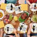 Graduation Plates and Napkins, She Believed She Could So She Did Graduation Decorations Black Gold Grad Dinnerware Set for 2026 College High School Congrats Grad Party Decorations, Serve 25