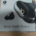 Beats Studio Buds + | True Wireless Noise Cancelling Earbuds, Enhanced Apple & Android Compatibility, Built-in Microphone, Sweat Resistant Bluetooth Headphones, Spatial Audio - Black/Gold