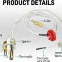 SP20824 Pilot Assembly for Water Heater Parts Compatible with Rheem Ruud and Richmond SP21058 SP21059 SP20800 SP20754,NG/LP Replacement Kit with Thermopile & Sparker