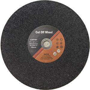 14-Inch Pack of 10 Abrasive Cut Off Blades, Metal Cutting, Chop Saw Blades