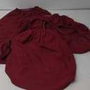 Seat Covers, High-Density Check Jacquard Ekedalen Seat Covers for Dining Kitchen Restaurant Banquet, Stretch Removable Washable Chair Seat Cushion Protector (4, Red)