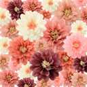 Geyee 18 Pcs Mexican Paper Flowers Colorful Fiesta Tissue Paper Flowers Pom Poms Mexican Carnival for Floral Party Backdrop Wedding Birthday Party Craft, 6" 8" 10"(Vintage Color)