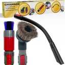 GHAMADE Vacuum Attachments & Brushes for Dyson V7 V8 V10 V11 V15 Gen5: Flexibible Crevice Tool, Horsehair Vacuum Attachment, Traceless Dust Brush (Home, Car Detailing & Corner Cleaning Set)