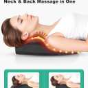 Cordless Shiatsu Neck Massager with Heat & Vibration, Back Neck Shoulder Massager for Pain Relief Deep Tissue, 4D Kneading Back Massage Pillow, Rechargeable Portable Massage, Gifts for Mom,Dad