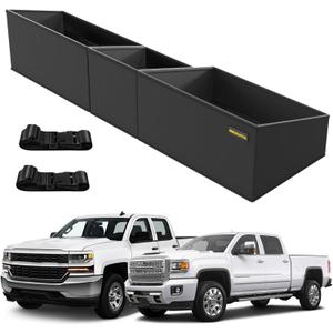 MIKKUPPA Truck Under Seat Storage - Replacement for 2019-2024 Chevy Silverado/GMC Sierra 1500, 2020-2024 Silverado/Sierra 2500HD 3500HD Double Cab & Crew Cab, Truck Tool Box Organizer Storage Box