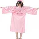 GraduationMall Shiny Kindergarten & Preschool Graduation Gown Cap Set with 2026, Tassel Pink, Size 30(3'9"-3'11")
