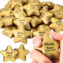Deekin 72 Pieces 1.6 Inch Star Stress Balls Mini Foam Stress Relief Toys for Teens, Adults, Student Prizes, Party Bag Fillers(Thank You Style)