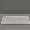 Wireless Bluetooth Keyboard, Universal Multi-Device Keyboard with Number Pad and Media Hotkeys, USB + Dual BT Connection, Ergonomic Design Slim for Windows Computer/Laptop/Tablet (White)