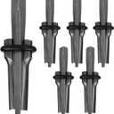 6pcs 7/10" Rock Splitting Wedges,Stone Wedge and Feather Shims,Splitting Concrete Marble Granite Rock Stone Tools (18mm)