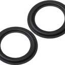 RDEXP 2PCS 6.5 Inch Black Speaker Surround Kits Perforated Surround Speaker Rubber Woofer Edge Repair Parts
