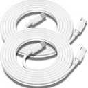 USB C to USB C Charging Cable for Apple 2Pack 10ft, Long Type C to C Fast Charger Cord for iPhone 16 E/17/Air/15/Pro/Plus/Pro Max, for MacBook Pro/Air, for iPad Pro12.9/11in,Air 4/5,Mini 6/7 60W