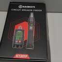 KAIWEETS Circuit Breaker Finder with LCD Display, GFCI Outlet Tester, Electrical Circuit Tracer Tool with NCV Test & Flashlight, Includes Carrying Case and Adapters- KT301P