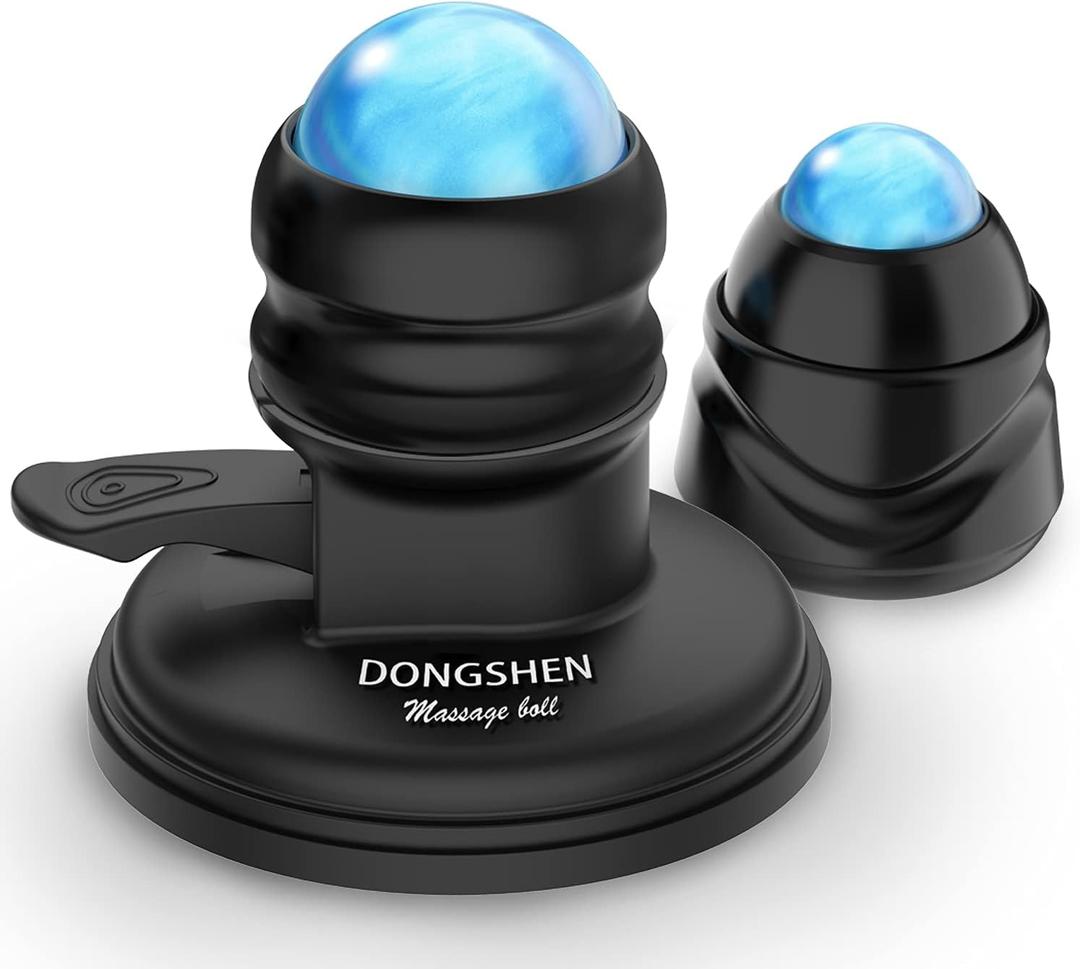 DONGSHEN Massage Ball Deep Tissue 2 in 1 Mountable Muscle Massage Roller for Pain Relief, Trigger Point ，Relieve Fascia Muscle Knot and Joint Pain Relax Full Body
