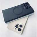 Designed for iPhone 14 Pro Case Silicone Compatible with Magsafe, Camera Lens Protector, Military Grade Shockproof Protective, Rectangle Magnetic Phone Case for iPhone 14 Pro Black