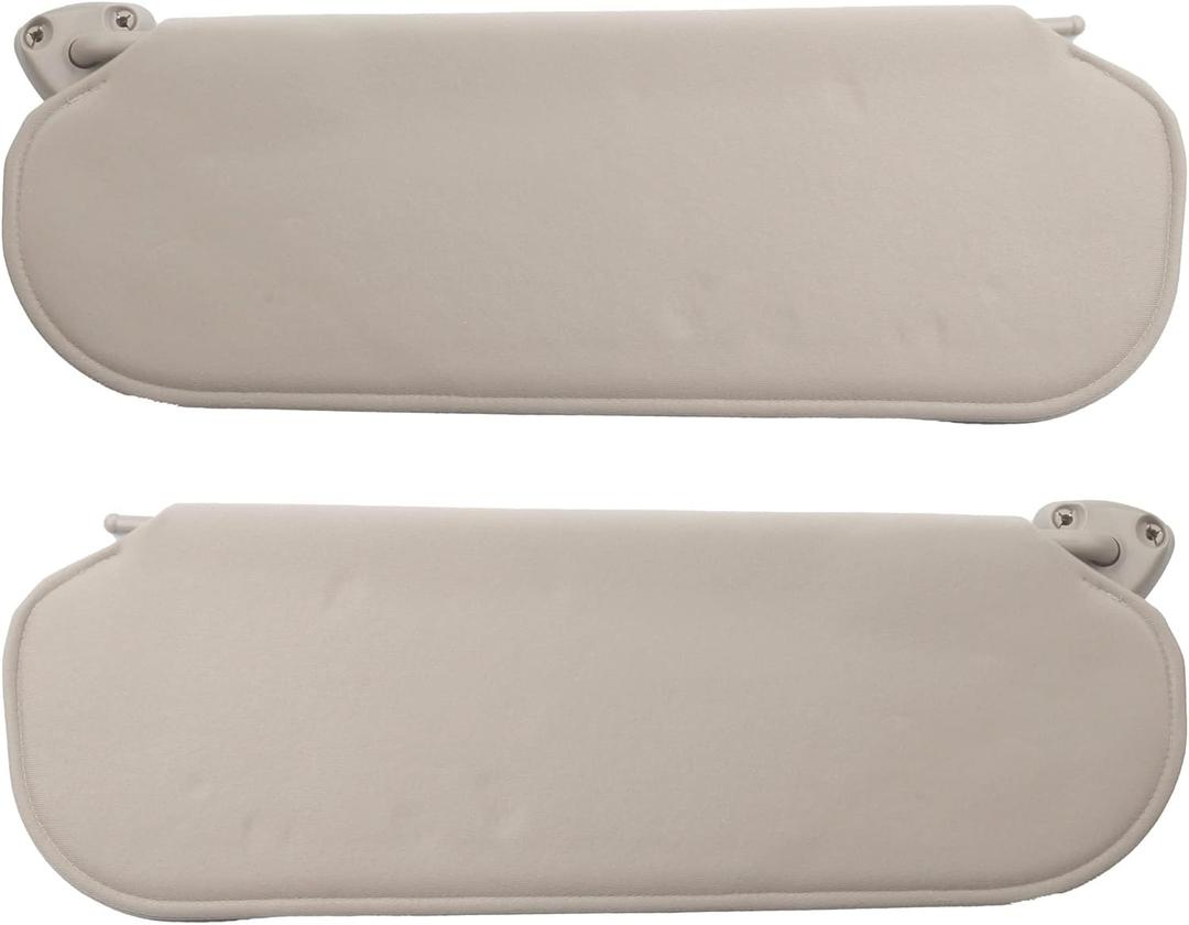 Dasbecan Gray Pair Driver and Passenger Side Sun Visor Compatible with Chevrolet Express GMC Savana 1500 2500 3500 4500 1999-2019 Replaces# 84054688 84054695 20883004 25999923