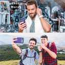 Case Compatible with iPhone 17 Air Case Heavy Duty Shockproof 3-Layer Full-Body Protection Rugged Cover [Compatible with Magsafe] (Purple)