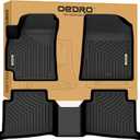 OEDRO Floor Mats Fit for 2021-2026 Kia Seltos, All Weather TPE Car Liners Custom Fit Seltos S, SX, LX, EX, X-Line Accessories, 1st and 2nd Row