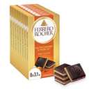 Ferrero Rocher Premium Chocolate Bars, 8 Pack, Dark Chocolate Hazelnut and Crunchy Salted Caramel, Individually Wrapped, 3.1 oz Each. Best By: May 11,2026