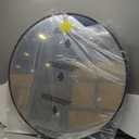 Large Silver Circular Bevelled Wall Mirror 100cm x 100cm 3ft3 x 3ft3