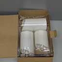 Homemory Outdoor Waterproof Flameless Candles, LED Candle with Remote and Timer, Battery Operated Candles, Electric Fake Plastic Candles, Ivory White, Set of 3