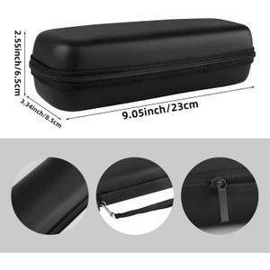 Hooqict Electric Toothbrush Travel Case for Oral-B Pro 1000, 2000, 3000, 3500, 1500 Travel Toothbrush Case Holder with Mesh Pocket Cover Protection, Protective Storage Bag Toothbrush Carrier,  Electric Toothbruh Carrier Black