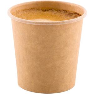 Restaurantware RW Base 4 Ounce Eco-Friendly Drink Cups 50 Unbleached Paper Cups - Single Wall No Artificial Dyes Brown Paper Recyclable Coffee Cups Leakproof Matching Lids Sold Separately