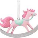 Hallmark Santa and Presents Baby's First Christmas 2023 Picture Frame Christmas Ornament Pack of 2