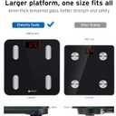 Etekcity Smart Scale for Body Weight, Digital Bathroom Weighing Machine Fat Percentage BMI Muscle, Accurate Composition Analyzer People, Bluetooth Electronic Measurement Tool, 400lb (Black-Deep)