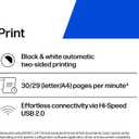 HP LaserJet M209d Laser Printer, Black and White, Automatic Duplex, USB Connection Only (Cable Included), Best for Home Office (8J9L0F)