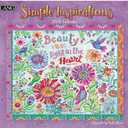 Lang Simple Inspirations 2026 Wall Calendar  12-Month Calendar with Stapled Binding, Linen-Embossed Art & Inspirational Messages by Debi Hron, 13.4"  12"
