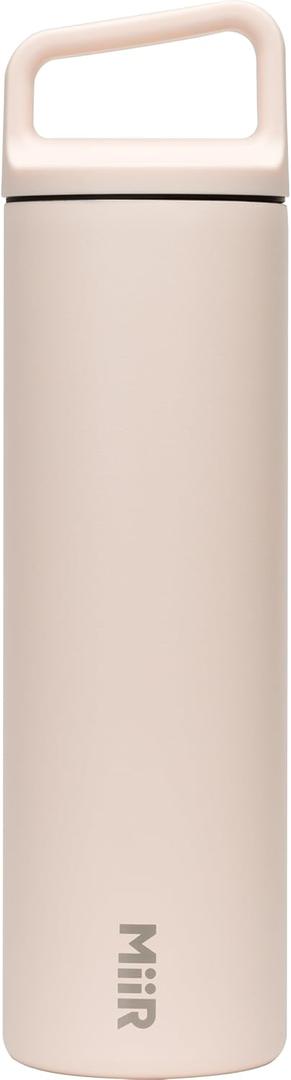 MiiR Wide Mouth Water Bottle - 20oz Insulated Water Bottle in Stainless Steel with Double Wall Vacuum Insulation, Leakproof Design, Keeps Drinks Hot or Cold (Thousand Hills Pink)