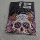 Halloween Skull Shirt – Funny Skeleton T-Shirt for Women, Halloween Graphic Tee, Vintage Halloween Shirt Large Black