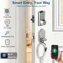 UMIKSMART Smart Keypad Door Lock, Tuya WiFi, Fingerprint Code Entry