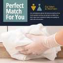 MED PRIDE Medical Vinyl Examination Gloves (X-Large, 100-Count) Latex & Rubber Free, Ultra-Strong, Clear Disposable Powder-Free Gloves for Healthcare & Food Handling Use