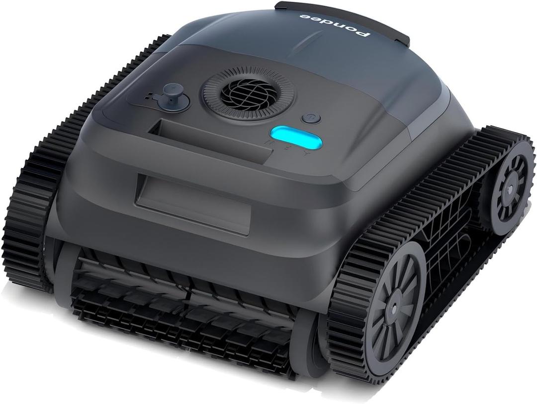 X5 Cordless Robotic Pool Cleaner, Wall & Waterline Cleaning, Smart Navigation, Smart Precision Docking, 180Mins Runtime, 4 Cleaning Modes, Pool Vacuum for Inground Pools up to 3,229 sq.ft (Matte Black Blue)